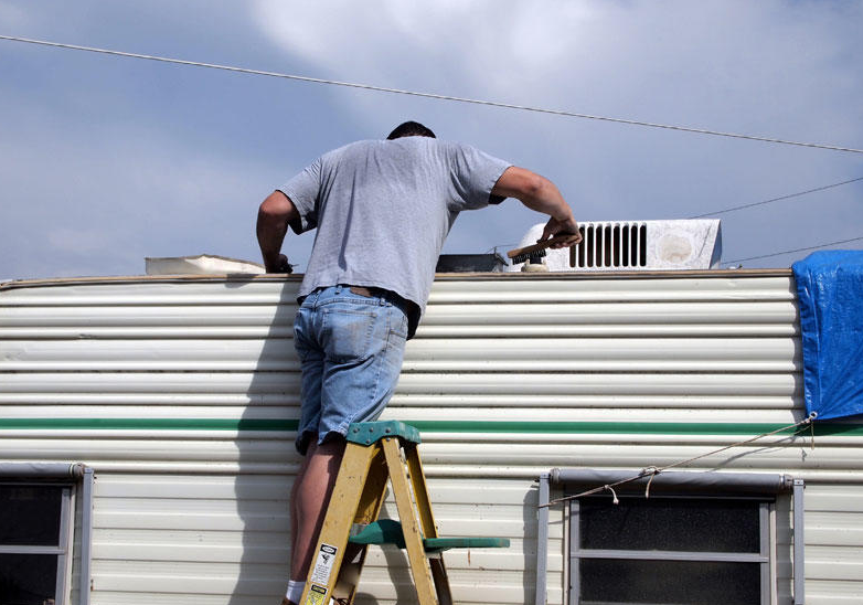 RV roof sealing and sealant application in Jensen Beach